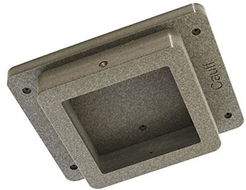 Poly 4x4 Post Mount Adapter for Bird Feeder, Bird House Mailbox with Stainless Steel Outdoor Mounting Screws