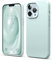 elago Silicone Liquido Custodia Cover Compatibile con iPhone 13 Pro Case (6.1), Cover Protettiva per Fotocamera con Schermo Intero, Antiurto, Custodia Morbida Microfibra Antigraffio (Verde Menta)