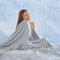 MH MYLUNE HOME Kühldecke Ultra Leichte Sommerdecke, Arc-Chill Q-Max>0.458, 2in1 Kühlende Bettdecke 150x200 Sommerbettdecke Kuscheldecke Wohndecke Reisedecke Cooling Blanket (grau, 150 x 200 cm)