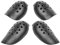 Sas-Tec Viscoelastic Memory Foam Lightweight Shoulder & Elbow Pad Inserts - Motorcycle Jacket Suit Upper Body Slimline Armour Upgrade - Level 2 - 4 Piece Set