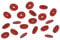 Westmark 40 Flaschenscheiben/Gummi-Dichtungen für Bügelflaschen, ø 25 mm / ø 5 mm, 407822E3, Rot