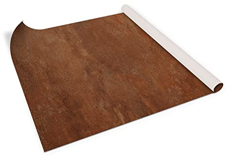 Coloray Klebefolie Möbel Folie Dekofolie Matt Selbstklebende 100x50 cm Aufkleber auf der Kommode auf den Schränken - Textur Rost Grunge Blatt
