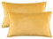 MIULEE 2er Set Samt Kissenbezug Flansch Kissenhülle Dekorative Sofakissen Dekokissen Umwickelte Kante Kissenbezüge Zierkissenbezug für Sofa Wohnzimmer Schlafzimmer 30x50 cm Senfgelb