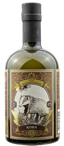 KORN 0.5l (40% Vol.) - Waldkorn - Premium Kornbrand - 1229 Waldschnaps | milder Kornbrand aus gesundem, kräftigem Weizen und bestem Schwechower Quellwasser.