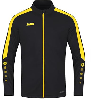 JAKO Kinder Polyesterjacke Power, Schwarz/Citro, 164