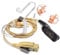 HYS 2-Wege-Radio-Ohrhörer Headset für Motorola Funkgerät MTP6650 MTP850S DP3400 DP3600 DP4400 DP4600 MTP6550 MTP6000 XPR6500 XiR-P8200 XiR-P8268 (Beige)