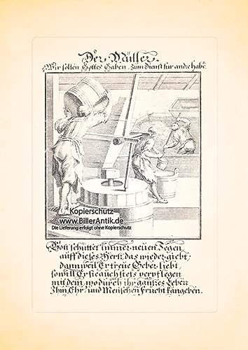 Il mugnaio il grano setacciando farina di cereali Christoph Weigel professioni 109