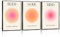 YNTIME Black Aluminum Framed Art Positive Aura Aesthetic Posters 3 Piece Colorful Aura Gradient Canvas Wall Art Spiritual Soul Body Mind Quote Print Painting Danish Pastel Wall Decor for Yoga 12x16in