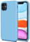 TAXXOE Silicone Case with iPhone 11 Case Soft Ultra Slim Protective Shockproof Liquid Silicone Phone Case,Anti-Scratch Microfiber Lining，6.1 inch-Chrysanthemum Blue