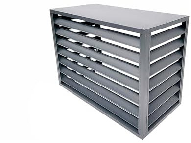 Abdeckung Klimaanlage Außengerät, Sichtschutz Für Den Außenbereich, Schutzgitter Gartenzaun Mülleimer Einhausung, Hinterhof Verstecktes Klimaanlagengestell, Aluminium Blumenständer, Einfache Montage (