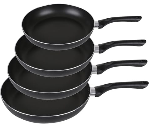Urban Living Chef Traiteur4-tlg. Bratpfannen-Set mit Antihaftbeschichtung Antihaft-Induktionsbratpfanne (24+26+28+30 cm)