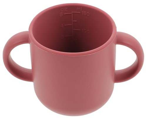 ibasenice 3St Silikonbecher Kleidung für kleine Hunde Wassergläser Wasserbecher für Kleinkinder Tasse für Kleinkinder Hohe Temperaturbeständigkeit Baby Tasse Kinder Tasse Trainingsbecher rot
