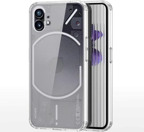 Oprimio Kristallklar Hülle für Nothing Phone 1 [Silikon Hülle] [%100 Durchsichtig] [Deutsche Material] [Ultra Dünn] Klar Handyhülle für Nothing Phone 1