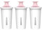 AQUA CREST Magnesium Water Filter, Intended for Brita® Pitchers and Dispensers, Everyday, UltraMax, Metro+, XL and More, 2 Months, Reduces Chlorine, 3 Count