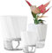 ROLMZJX Selbstbewässerungstopf, 3er Kräutertopf Blumentopf 20/15/12cm Durchmesser für frische Küchenkräuter Blumentopf für Drinnen und Draußen Geeignet