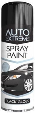 SDMAX All Purpose Black Gloss Spray Paint, Gloss Finish, Suitable for Wood, Metal, Plastic, and, Glass Surface, Easy and Quick Spraying, Interior and Exterior Usage, 250ML (1 Pcs)
