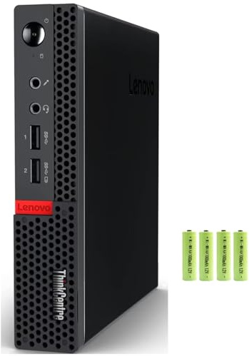 Lenovo ThinkCentre M625 Mini Desktop Computer PC [Windows 11 Pro], 2-core AMD A4-9120C(up to 2.4 GHz), 8GB RAM, 512GB PCIe SSD, AMD Radeon R4 Graphics, 2x Display Ports, 6x USB Ports, RJ-45, w/Battery