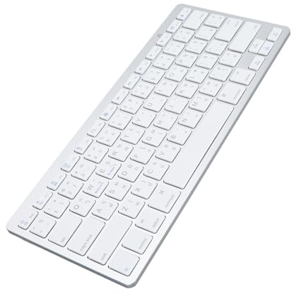 ASHATA Universelle BT Tastatur, Koreanisches, Thailändisches, Traditionelles Chinesisch, Optionale Zweisprachige Englische Tastatur, Superschlanke Scherenschalter Funktastatur für