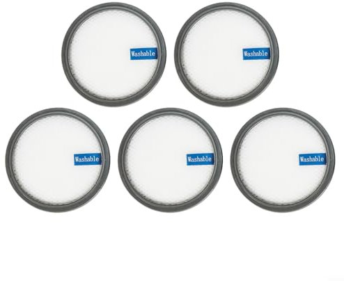 Oniissy Filtro lavable para aspiradora para PRETTYCARE W200, W300, W400, piezas de repuesto ligeras inalámbricas para aspiradoras de algodón (5 unidades)