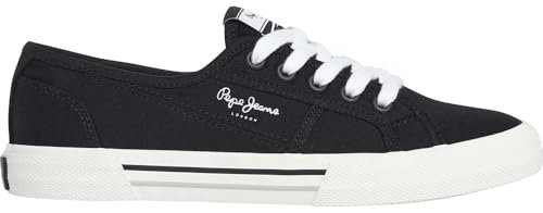 Pepe Jeans Brady Basic W, Sneak Mujer, Black, 40 EU