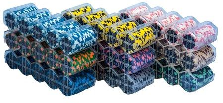 Riverboat Gaming High Roller nummerierte Pokerchips - 14g 100 Stück Rack (alle Stückelungen) (25)