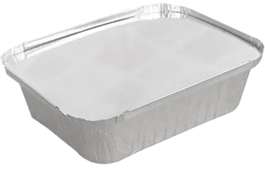 YDYAENIO Alu Grillschalen Grillpfanne 125Pcs Grill Fangen Tablett Aluminium Folie Pan Mit Deckel Grill Grill Fangen Tablett for BBQ(450ML)