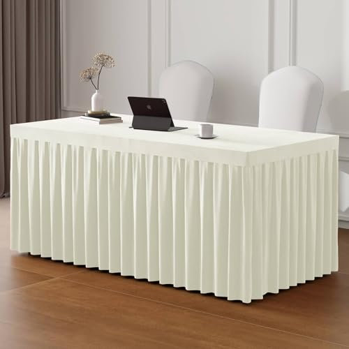 Tischdecke Küchentisch, Cremefarbenes Beige Tischdecken für Events, Hochzeiten, Bankette und Partys | 120x40x75cm