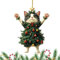 Weihnachtsdeko Katze | Christbaumschmuck Katze | Schwarze Katzen Weihnachtsbaum Anhänger Lustig | Niedliche Weihnachtskugel Katze Schmuck für Weihnachts Deko