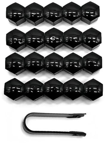 KGDUYC 20 Pezzi Copridado Ruota, Tappi Copridado Ruota 19mm, Copri Dado per Bullone Ruot, Copridado Ruota 19mm, Tappi per Dadi Ruota 19mm, 19mm Copri Bulloni Copri Dado Ruota con Strumenti Rimozione