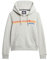 Superdry Sweat à capuche pour femme avec rayures arc-en-ciel, Gris glacier chiné, 46