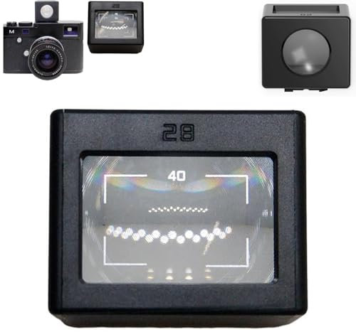 Mini cercatore esterno, 28 mm (telaio 35/50, 40 fotogrammi), rilevatore ottico esterno del livello della vita, compatibile con telaio, mirino compatto nero per fotocamera
