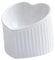 Ceramic Tilted Elevated Cat Bowl Heart Shape Anti Slip Cute For Cats Kitten Small Dogs Functional Width 14cm Handmade Pet Feeder(White)