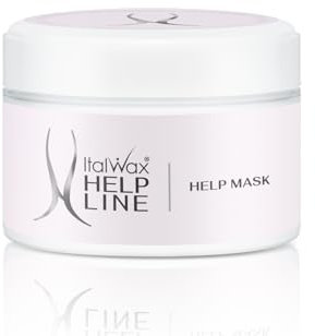 Italwax Help Line Help Mask 8.45oz (250g) – Leave-In Soothing Mask with Tea Tree Oil and Calamine – Calms and Protects Sensitive Skin After Waxing – For Professional and Home Use