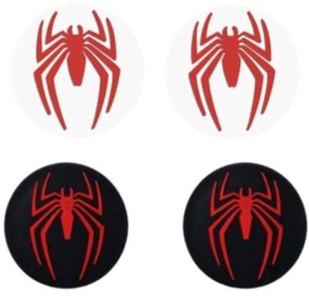 Kool Millennials Nero e Bianco Spider Thumb Grip Stick Caps Cover per PS4, PS5, XBOX Controller