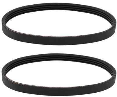 YINETTECH 2x Bandsaw Drive Belt 130J Ribbed Type 340mm, Compatible with Metabo Compatible with Elektra Beckum BAS 250 G