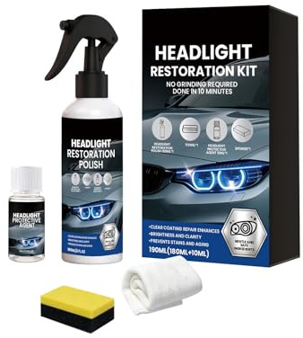 Headlight Restoration Kit, Universal Car Headlight Repair & Polishing Kit, Removes Oxidation And Renews Yellowing Headlights, Durable Repair Kit For Headlights of All Vehicle Types