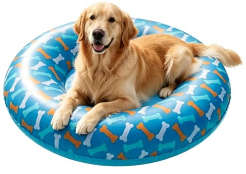 Bouée Chien Piscine, Tapis Flottant Gonflable pour Piscine, 20X80CM | Résistant Usure, Bouée Étanche Chien pour Piscine, Lit Flottant Antidérapant Chien, pour Accessoires Animaux