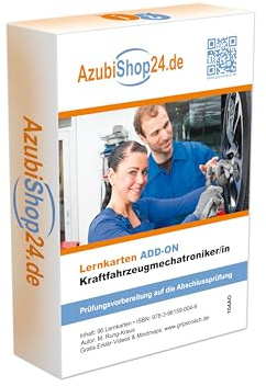 Azubishop24.de Add-on-Lernkarten Kraftfahrzeugmechatroniker Trainingskarten: Prüfungsvorbereitung auf die Abschlussprüfung