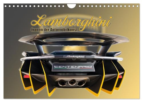Ikonen der Automobilkunst (Wandkalender 2026 DIN A4 quer), CALVENDO Monatskalender: Sechs Ikonen aus dem Hause Lamborghini (CALVENDO Technologie)