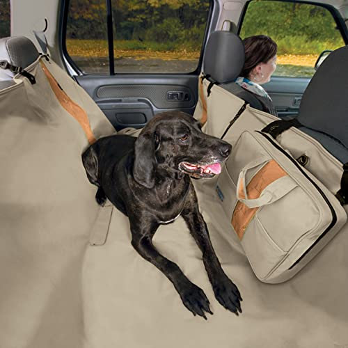 Kurgo Wander-Autohängematte für Hunde, Schutzmatte für Ihre Autorückbank, Wasserfest und schmutzabweisend, Sand