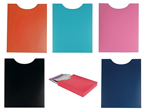 6 Heftboxen / DIN A4 / aus PP / Hochformat / 6 Farben