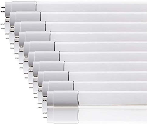 10 Pezzi ZoneLED SET - 60cm Tubo Neon LED - T8 G13-10W (sostituito tubo gas 18W) - Bianco neutro 4500K - 800 lm - Angolazione fascio luce >160°