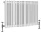 NRG 600x1010 Traditional Colosseum Cast Iron Bathroom Radiator Gloss White 3 Panel
