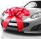MIFFLIN – Große Autoschleife – Rot, 76 cm – Schmetterlingsform – Riesige Geschenkschleife für Geburtstag und Weihnachten – Riesige Autodekoration