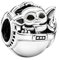 Lkwidi Charme Grogu KrippenanhängerCharms-Anhänger 925 Sterling Silber Charm Bead Pendant für Europäische Armbänder und Halsketten