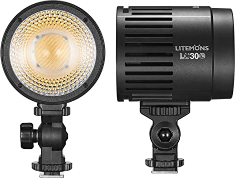 Godox LC30Bi Litemons Tabletop LED Video Light Fotografía compacta Luz de Relleno 38W Potencia 3200K-6500K Bicolor Temperatura Regulable 11 FX Efectos de iluminación CRI95+ TLCI96+ para fotografía