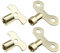 Create idea 4pcs Clé de Robinet Clé de Vanne de Radiateur 6mm 7mm Clés d'ouverture Carrées Bouton de Robinet d'eau Interrupteur Clé Multifonctionnelle Outil de Plombier pour Usine Jardin Maison