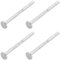 Beebeecraft 1 Box 40Stück Ohrsteckern Sechskant Ohrringstiften Mit Sterling Silber Flat rund für DIY Branchenearring Ohrring Befunde