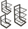 Organizador de ollas y sartenes de acero inoxidable para debajo del gabinete, organizador de ollas resistente para almacenamiento y organización de armarios de cocina (C)