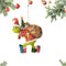 Weihnachtsdekorationen, hängende Ornament, Weihnachtsbaumschmuck,Harz Anhänger, grüne, für Zuhause, Urlaub, Party (10 cm)